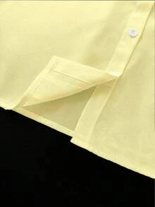 Blusa holgada de manga larga y unicolor versátil para uso casual de mujer - Multicolor - Ver 10