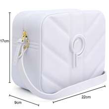 Women's Shoulder Bag, Medium Size, Crossbody - Roma Blanca - Ver 2