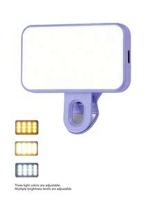 Multifunctional DUONENG Pocket-Sized Portable Selfie Light, Clip-On Video Conference Lighting With 3 Lighting Modes, Rechargeable, Suitable For Laptop/Phone/Tablet/Zoom Call/Makeup, For Selfie And Live Streaming - Multicolor - View 14
