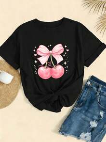 Women T-Shirts - Black - View 2