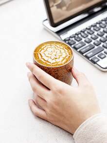 1 chiếc cốc cà phê gốm sứ kiểu Bắc Âu 280ml, cốc nghệ thuật latte cổ điển, gốm sứ mộc mạc chất lượng cao, cốc cà phê có quai treo, cốc latte, cốc dùng tại nhà, cốc gốm, cốc ăn sáng, cốc sữa, cốc bia - Nhiều màu - Xem 5
