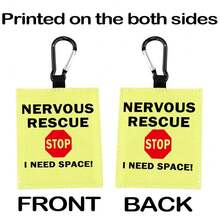Nervous Dog Alert Hanging Patch Puppy Alert Hanging Patches Nervous Rescue Stop I Need Space Hanging Dog Alert Patches (Nervous Rescue Alert) - NervousRescueAlert - View 6