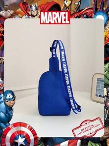 Marvel 1个漫威官方授权/蜘蛛侠图案单肩包，男童休闲斜挎包，轻便可调节肩带胸包，卡通零钱包，适合男孩、年轻粉丝、学生，完美适用于日常上学、户外玩耍、主题公园游玩、假期旅行，方便携带零食。 - 彩色 - 查看 10