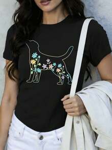 Women T-Shirts - Black - View 1