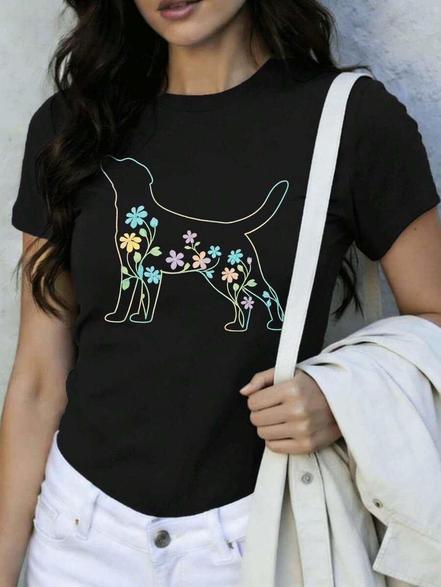 Women T-Shirts - Black - View 1