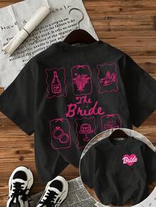 Plus Size T-Shirts - Black - View 7