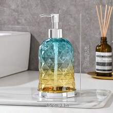 1 bình đựng xà phòng sang trọng kiểu ombre, dung tích 400/600ml, có vòi bơm bằng nhựa, thích hợp cho phòng tắm và nhà bếp. - Chai phân phối màu chuyển sắc - Xem 5