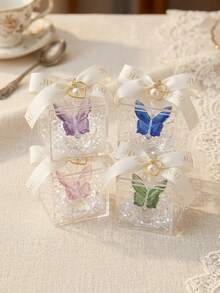 Mini Crystal Butterfly Figurine Ornament With Ball Base, Glass Butterfly Animal Statue Table Decor Paperweight Gift,Purely Handcrafted, Made Of Geometric Crystal Material, Featuring A Lightweight Luxurious And Creative Transparent Crystal Butterfly Design, Presented In An Exquisite Gift Box - Gift Money - View 19
