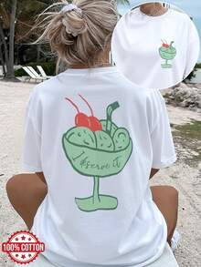 Plusstorlekar T-shirts - Vitt - Visa 6