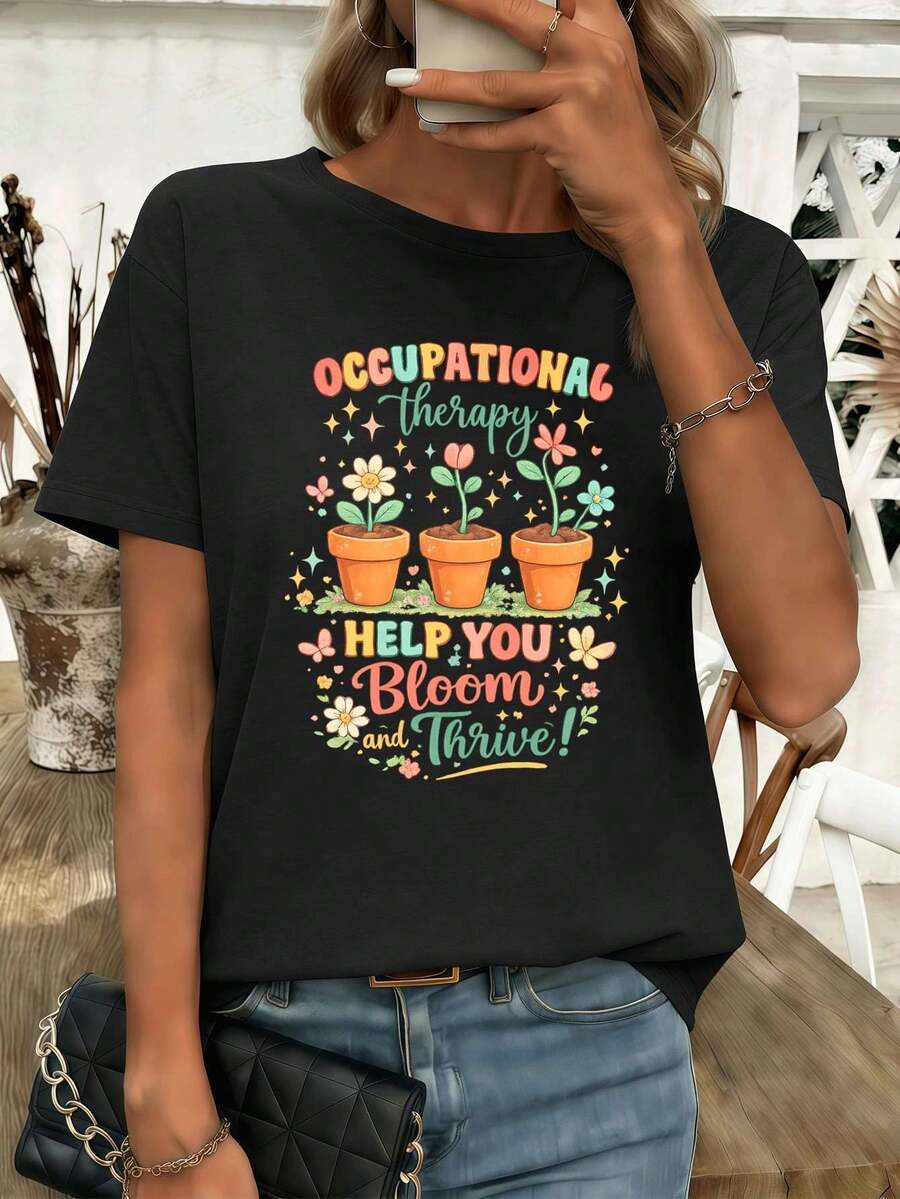 Women T-Shirts - Black - View 1