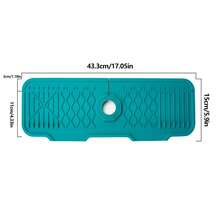 1 Tấm lót vòi nước silicon có thể gập lại, nghiêng 5° giúp thoát nước cho bồn rửa nhà bếp - A - Xem 2