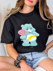 Women T-Shirts - Black - View 1