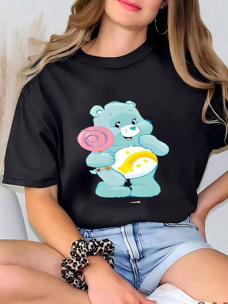 Women T-Shirts - Black - View 1