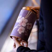 1pc 500ml/100ml Kitchen And Storage Room Container For Storing Tea, Coffee Beans, Sugar And Nuts. This Is A Metal Tea Canister With Good Sealing Properties. Its Bottom And Lid Are Both Coated With Porcelain Glaze. Suitable For Holiday Gifts And Daily Use. - Multicolor - View 9