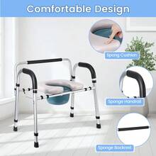 Toilet Seats - Toilet Riser Seat With Armrests - View 4
