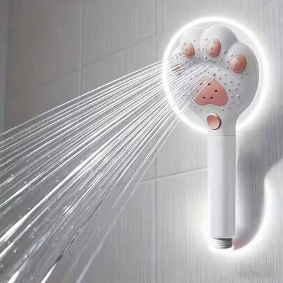 1 vòi sen cầm tay điều chỉnh được, thiết kế dạng móng vuốt, 3 tốc độ massage, thích hợp cho phòng tắm, có thể gắn tường hoặc treo, chất liệu nhựa, chỉ sử dụng khi tắm.