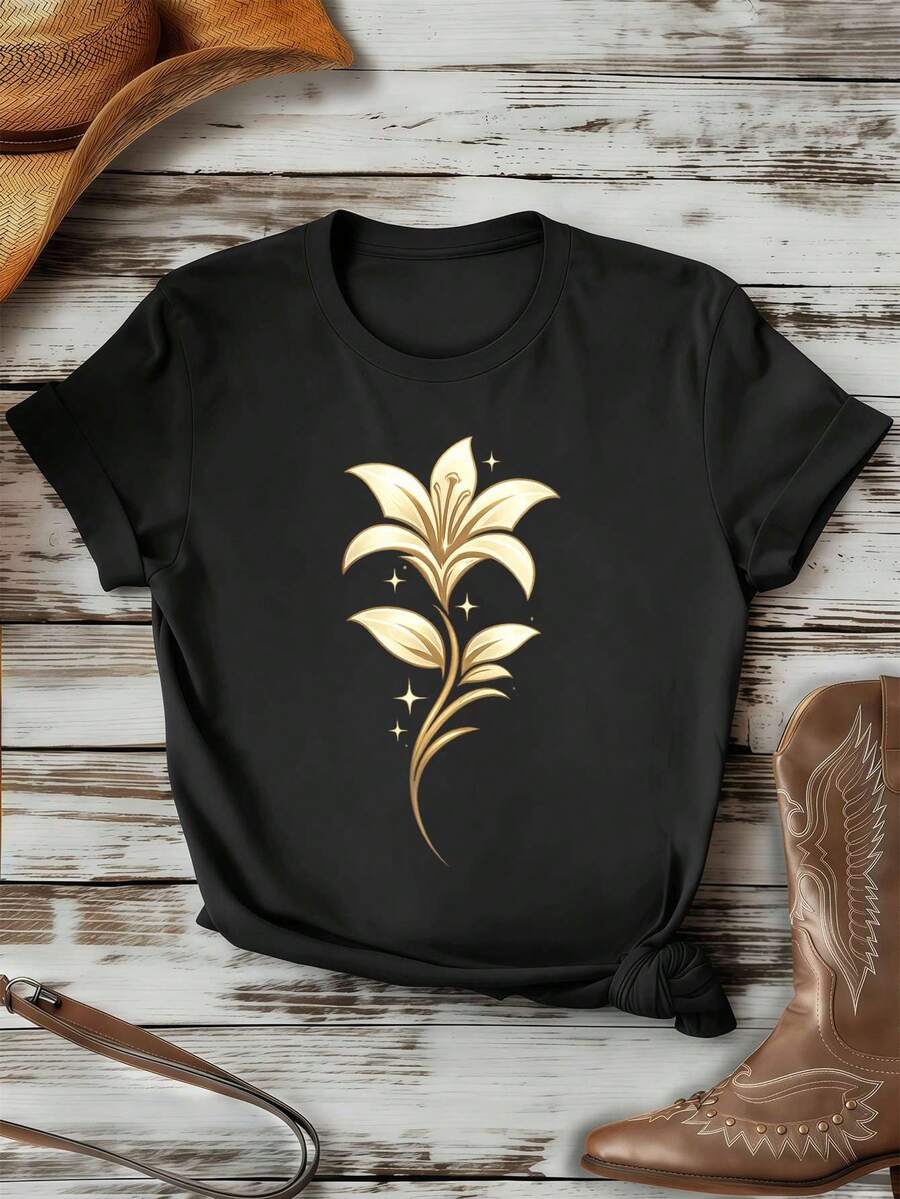 Women T-Shirts - Black - View 1