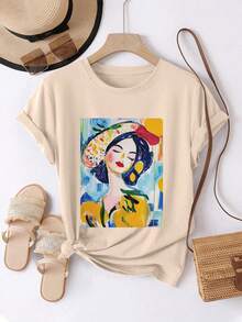 Women T-Shirts - [White] - View 10