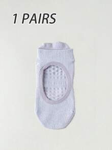 1/2/4 Pairs Foot Mesh Breathable Non-Slip Socks, Yoga Pilates Ankle Socks, Pure Cotton Sports Boat Socks For Women - Multicolor - View 22