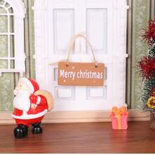 1:12 Dollhouse Miniature Christmas Sign Decor, Farm House Scene Model, Mini Christmas Decoration Accessories, Doll House Rural Props, Countryside Style Holiday Decor, Miniature Scene Building Accessories, Photography Backdrop Decor, DIY Shooting Props, Miniature Model Scenery - Multicolor - View 4