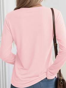 Women T-Shirts - Baby Pink - View 2