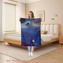 TADC Frog Jax Flannel Throw Blanket, The A-Amazing D-Digital Circus Cartoon Art Design, Soft Cozy Reversible Plush For Couch, Unique Pop Culture Gift For Fans,  Wall Home Decor For Bedroom Living Room - 多色21 - 查看 10