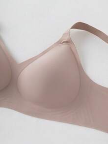 2pcs Jelly Glue Wireless Plus Size Bra With Adjustable Wide Strap, Seamless Back Closure With 4-Row Hooks For Enhanced Support And Cup Stability, Suitable For Commuting, Daily Wear, Home, Sports And Multiple Occasions, Plus Size Women's Bra - Multicolor - View 5