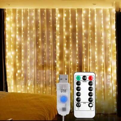 Dây đèn trang trí cổ điển 3M/6M, chạy bằng USB, thích hợp trang trí phòng khách, dịp lễ hội, có điều khiển từ xa. Phù hợp cho lối vào, kệ TV, trang trí góc nhà tạo không gian ấm cúng.