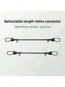 Detachable Stroller Connector, Lightweight 3 PiecesFoldable Stroller Connector Tool, Fits To Connect 2 Baby Strollers - Multicolor - View 3