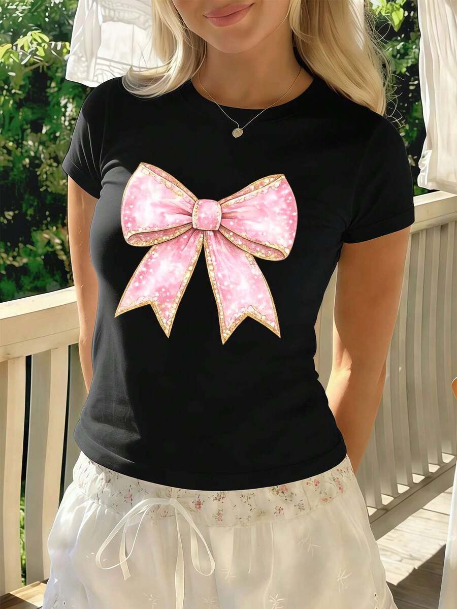 Women T-Shirts - Black - View 1