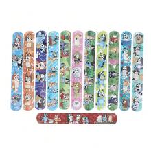 Bluey 12 chiếc vòng tay hoạt hình hình chó Bruy, vòng tay thể thao có khóa dán. - Nhiều màu - Xem 6