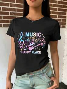 Women T-Shirts - Black - View 2
