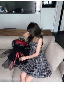 Women Short Dresses - Picture Color - View 6