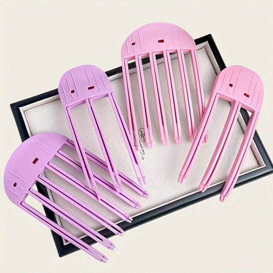 4pcs/2pcs Fluffy Root Volumizing Plastic Hair Clips, Forehead Bangs Styling Tool, Slouchy No-Trace Hair Clips