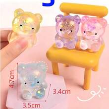 1pc Dreamy Water Drop Swirl Cube Squishy Toy, Malt Sugar Slow Rising Stress Ball, Anxiety Relief Fidget Toy - Xem 10