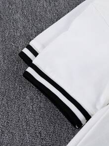 1pc Tween Boys Summer Casual Comfortable Relaxed Fit Round Neck T-Shirt, Versatile For Daily Wear - White - View 6
