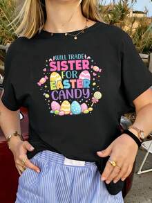Women T-Shirts - Black - View 1