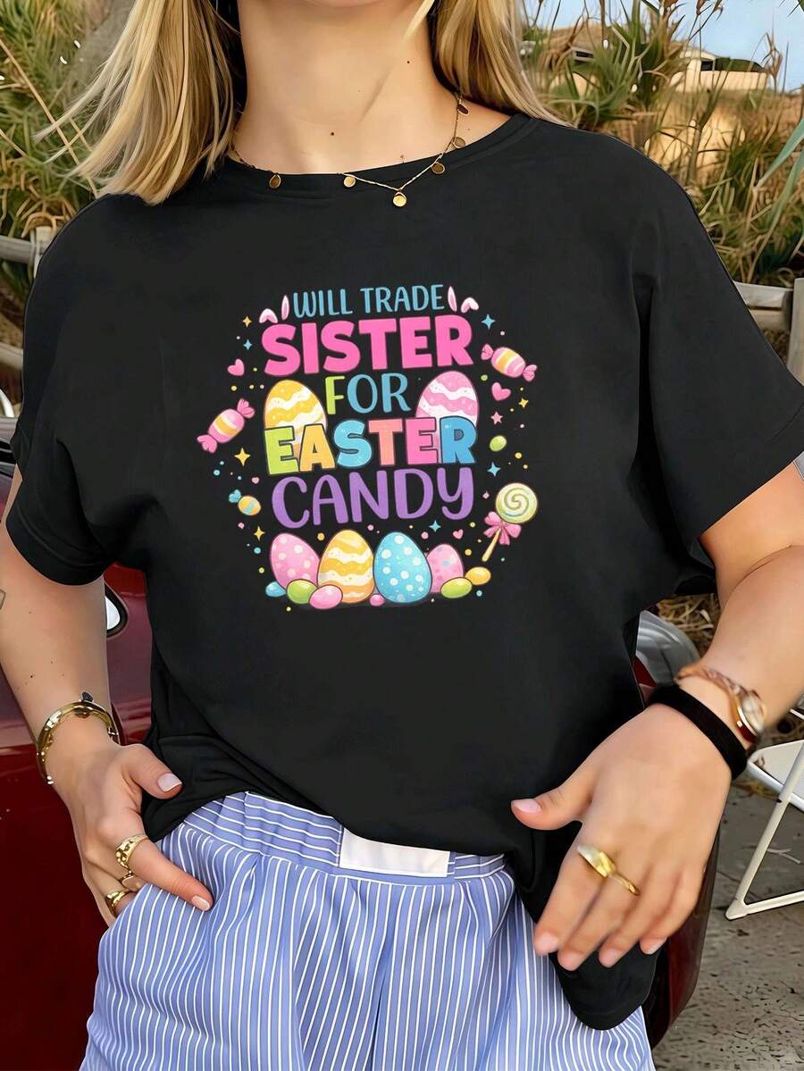 Women T-Shirts - Black - View 1