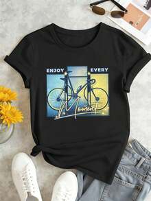 Women T-Shirts - Black - View 2