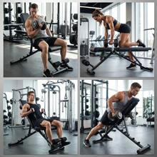 Foldable Weight Bench For The Home Gym, Robust, Adjustable Training Bench With Multiple Adjustable Incline And Flat Positions, Full Body Strength Training Bench - Black - View 8