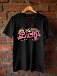 Basic T-Shirt EAI Bicha LGBT Gay Premium Unisex - màu đen - Xem 5
