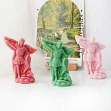 Stampo per candela a forma di Arcangelo 3D, stampo in silicone di San Michele Arcangelo per candele fai-da-te, sapone, resina, regalo unico, decorazione per la casa, stampo artigianale - Statua - Visualizzare 3