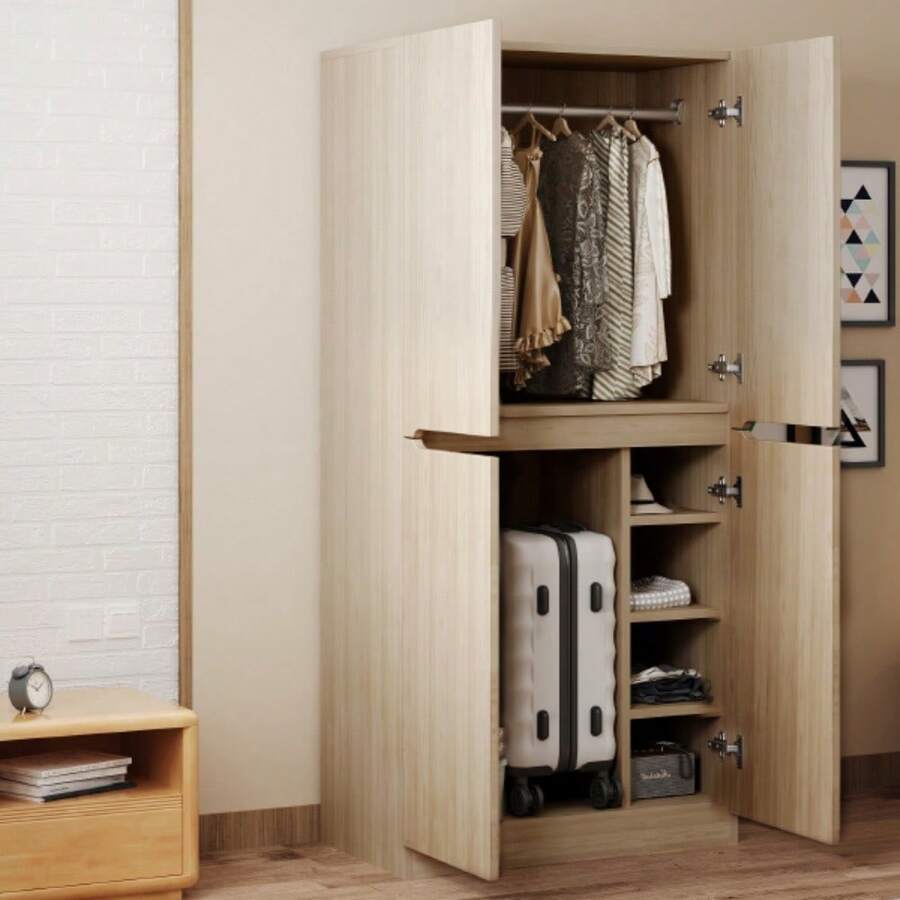 Bedroom Armoires - Khaki - View 1