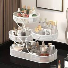 1Pc Multi-Tier Metal Countertop Organizer, Sturdy Multi-Use Rack, Vanity/Bathroom/Bathroom Counter, Black/Whit - 白色 - 查看 9
