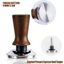 51mm/58mm Máquina de café expreso manual italiana, Prensador de café ajustable y preciso, Base ondulada de acero inoxidable, Máquina de café expreso manual italiana autonivelante, Accesorios de café expreso italiano - Multicolor - Ver 9
