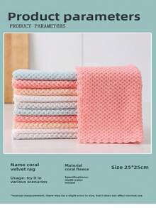 10/5 Pack High Quality Cotton Cleaning Cloths - Super Absorbent, Reusable, Lint-Free Multipurpose Rags, Suitable For Cleaning Bathroom, Kitchen, Car, Glass And Windows - Great For Wiping And Cleaning - Multi-color Mixed Packaging - View 2