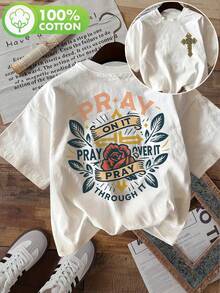 Plus Size T-Shirts - White - View 7