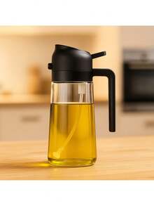 1 Bình xịt dầu thủy tinh 470ml, 2 trong 1 dạng xịt và rót, dụng cụ nhà bếp chống rò rỉ dùng cho nồi chiên không dầu và nấu ăn. - Xem 6