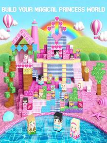 Bloques de construcción magnéticos - Juego de mundo magnético para niños de 3+ años, juguete sensorial STEM, adecuado para el aula y regalos para niños y niñas, fiesta en la piscina, colores aleatorios, juguetes para niños, bloques magnéticos, bloques de construcción magnéticos - Multicolor - Ver 2
