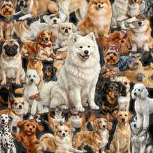 50pcs Cute Dog Breed Stickers, Vinyl Material, Suitable For Scrapbook, Photo Album, Water Bottle, Notebook, Phone Case Decoration, Pet Lover Decorative Stickers - Multicolor - View 7